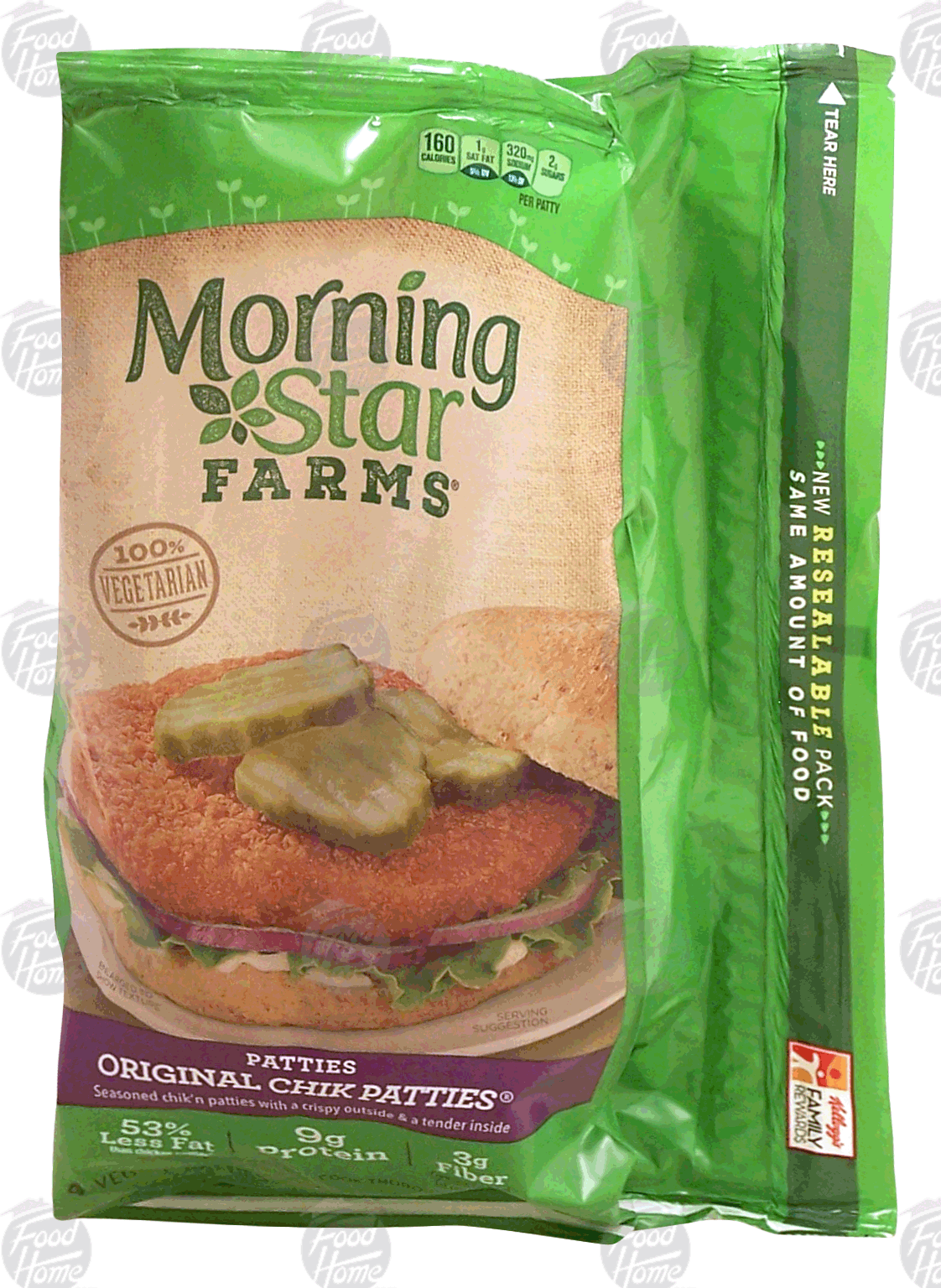 Morningstar Farms  seasoned chik'n veggie patties, original, 4-count Full-Size Picture